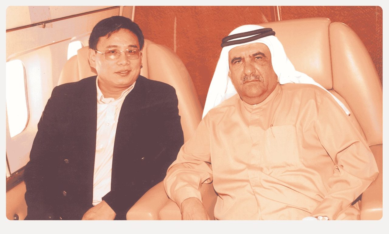 杨医生在迪拜副酋长的专机上健康养生